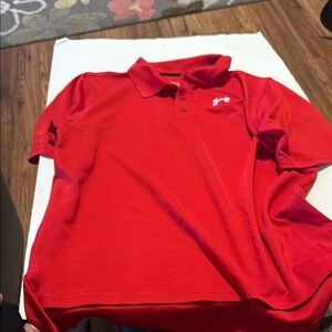 Under Armour Red Performance Polo Shirt